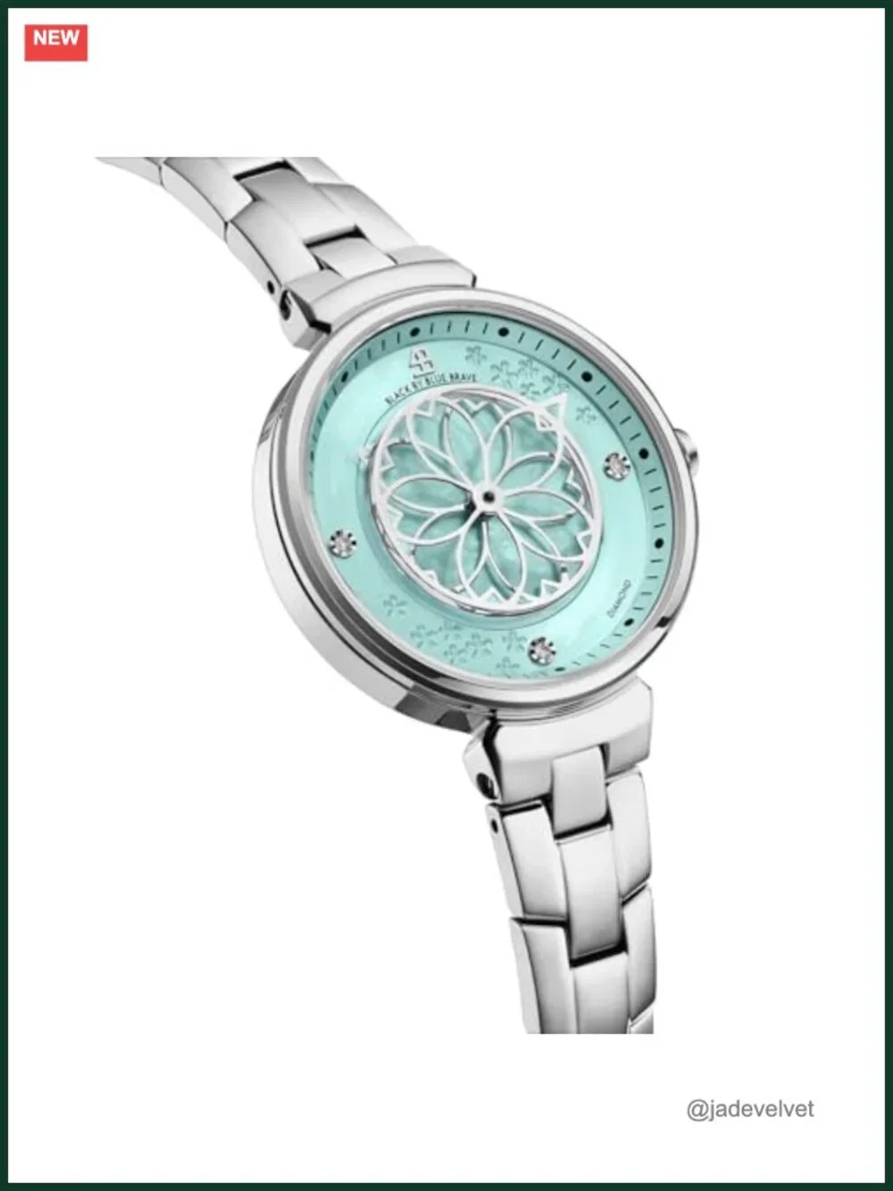 Luxury Diamond Watch Women 32mm Silver Steel